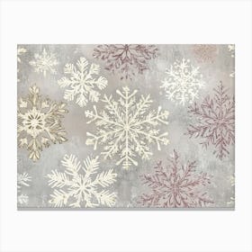 Snowflake Pattern Canvas Print