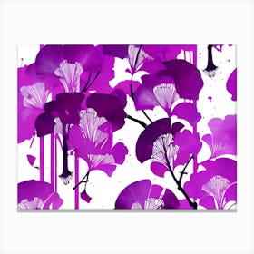 Purple Flowers 12 Canvas Print