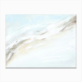 Drift - Abstract Coastal Beach Ocean Waves Landscape Painting Canvas Print