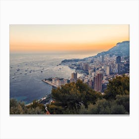 Monaco In The Summer Canvas Print