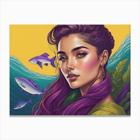 Mermaid Canvas Print