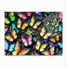 Colorful Butterflies 9 Canvas Print