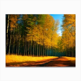 Autumn Road 8 Canvas Print