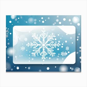 Card Featuring Defocused Snowflake Pattern Radiating Shine Abstract Design Gently Juxtaposing Wint (5) Canvas Print