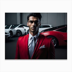 Bussinness Man Red (88) Canvas Print