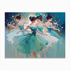 Three Ballerinas Canvas Print