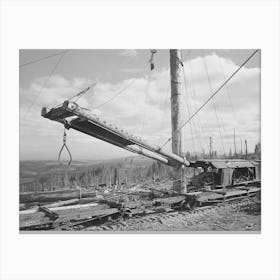 Long Bell Lumber Company, Cowlitz County, Washington, Loading Device Used At A Spar Tree For Placing Logs On Canvas Print