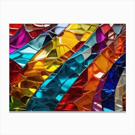 Colorful Glass Mosaic 1 Canvas Print