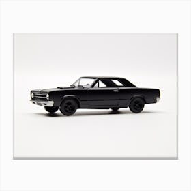 Toy Car 68 Dodge Dart Black Canvas Print