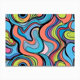 Abstract Swirl Pattern Canvas Print