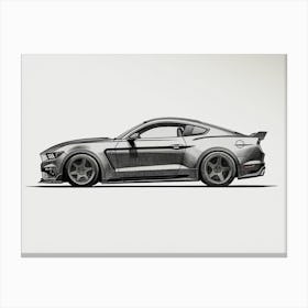 Ford Mustang Shelby Gt500 Style Canvas Print