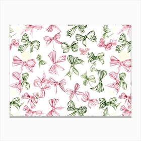 Bows Two Tone Canvas Print