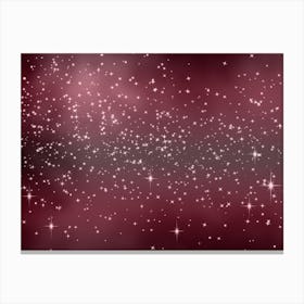 Pink Bliss Shining Star Background Canvas Print