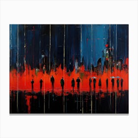 'People In The City' Canvas Print