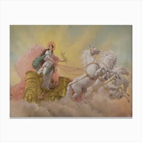 Jesus In Chariot Canvas Print