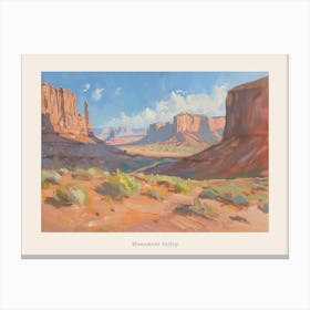 Western Landscapes Monument Valley 2 Poster Canvas Print