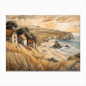 European Coastal Painting (25) Canvas Print