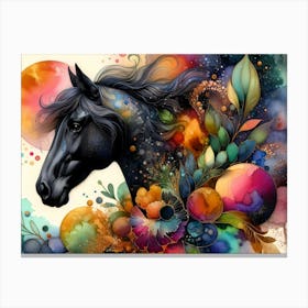 Creative Horse Beauty Illustration Nr 31 Canvas Print