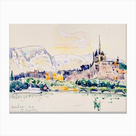 Genève (1919), Paul Signac Canvas Print