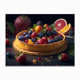 Fruit Tart Canvas Print