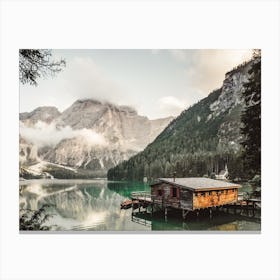 Canadian Mountain Lake Canvas Print