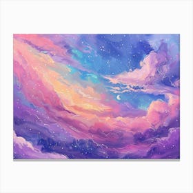 Nebula Painting Canvas Print