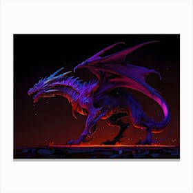 Purple Dragon Canvas Print