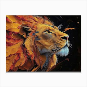 Lion Abstract Canvas Print