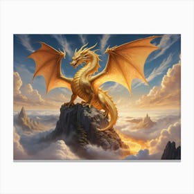 Golden Dragon Canvas Print