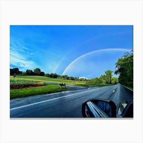 Double Rainbow On Ritchie Marlboro  Canvas Print