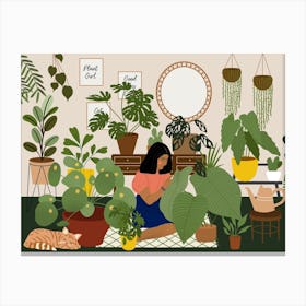 Crazy Plant Lady Canvas Print