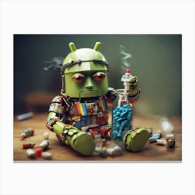 Android Goes Bad Canvas Print