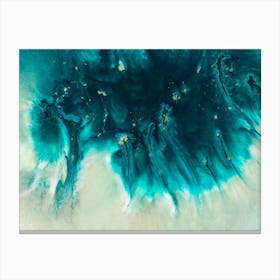 Aqua Echoes Canvas Print