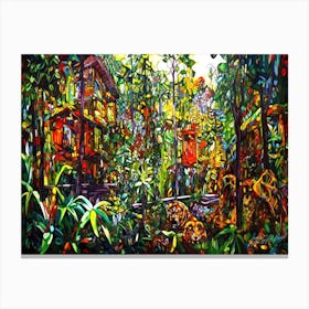 Jungle Plants - Jungle Scene Canvas Print