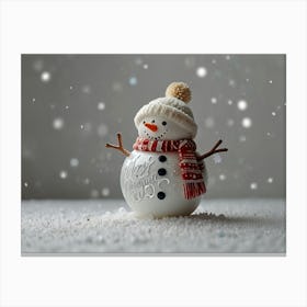 Snowman Canvas Print