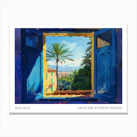 Malaga From The Window Series Poster Painting 1 Canvas Print