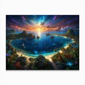 Tropical Island Canvas Print