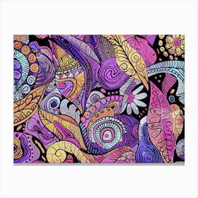 Psychedelic Paisley Canvas Print