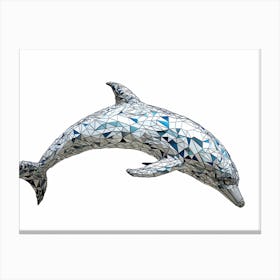 Mosaic Dolphin Canvas Print