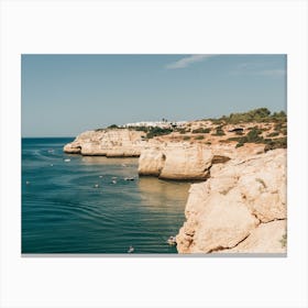 View Of The Cliffs Of The Algarve In Portugal Canvas Print