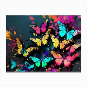 Colorful Butterflies 136 Canvas Print