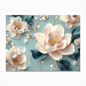 Flower Wallpaper Canvas Print