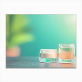 Jars Of Cosmetics Canvas Print