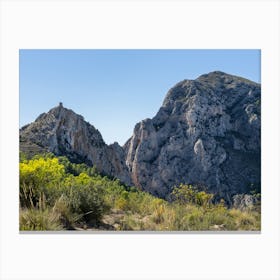 Mountain landscape with Mascarat Canyon Canvas Print