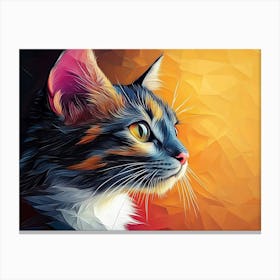 Cat Painting 4 Canvas Print