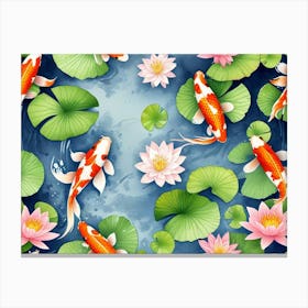 Koi Pond Canvas Print