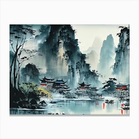 Chinese Landscape Painting 5 Canvas Print