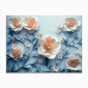 3d Flower 1 Canvas Print