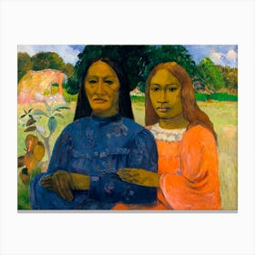 Two Women (ca. 1901–1902), Paul Gauguin Canvas Print