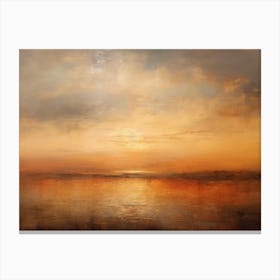 Sunset Over The Sea 6 Canvas Print